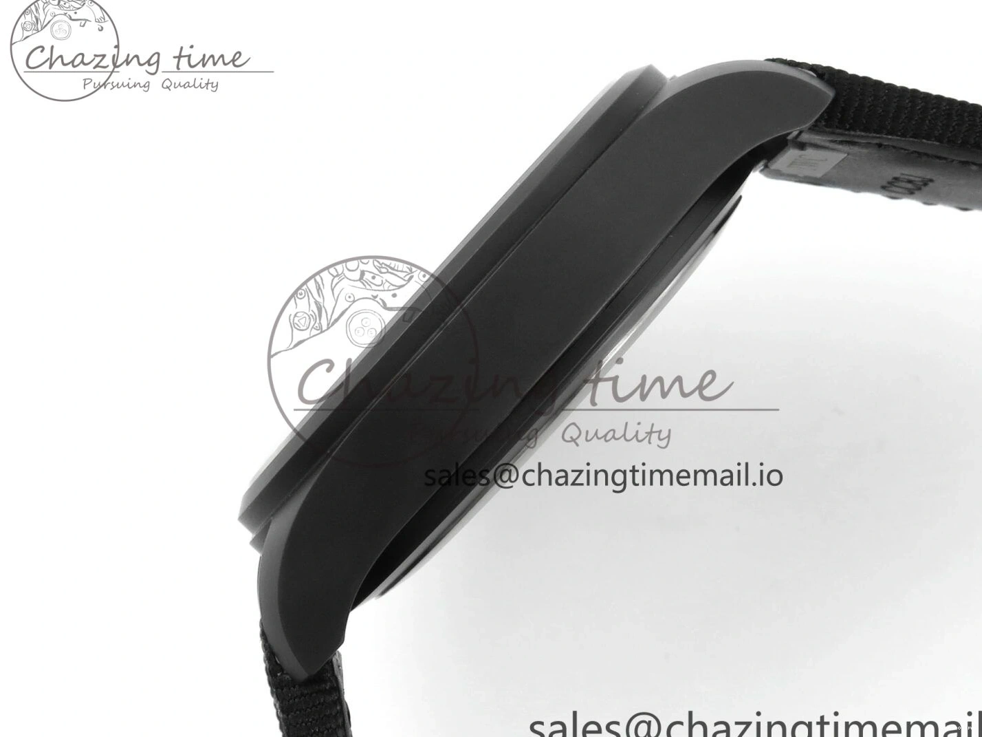 MIROTIME 0326 Durable Pilot Top Gun IW326901 M+F 1:1 Best Edition Black Dial on Black Nylon Strap MY 7003